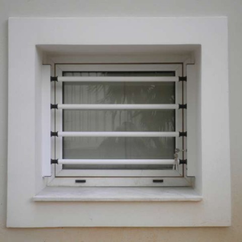 Removable Security Bars on a WC bathroom window