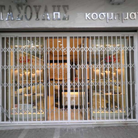 Folding safety from galvanized steel, aluminum coated Type-100 in shop front 3